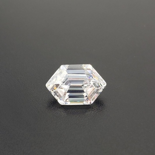 Loose Moissanite White Clean Long Hexagon Cut 14.00 x 7.00 MM