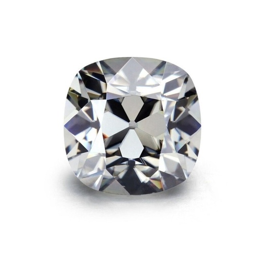 Loose Moissanite Grey Clean Old Mine Cut 6.00 MM