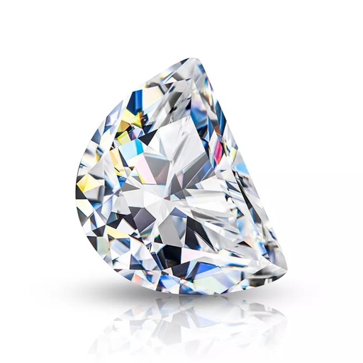 Loose Moissanite White Clean Half Moon Cut 9.00 x 7.00 MM