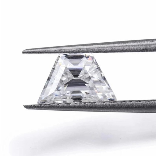 Loose Moissanite White Clean Trapezoid Cut 12.80 x 8.40 MM