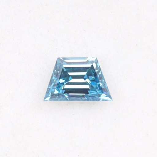 Loose Moissanite Blue Clean Trapezoid Cut 10.80 x 7.10 MM