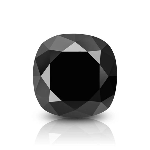 [MOCUBLK1_6] Loose Moissanite Black Clean Cushion Cut 6.00 MM