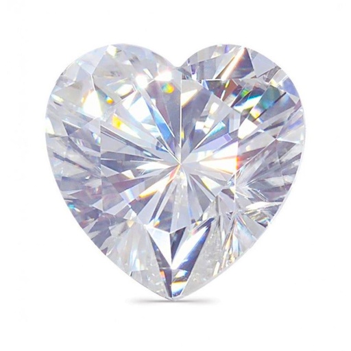 [MOHEWH1_6] Loose Moissanite White Clean Heart Cut 6.00 MM
