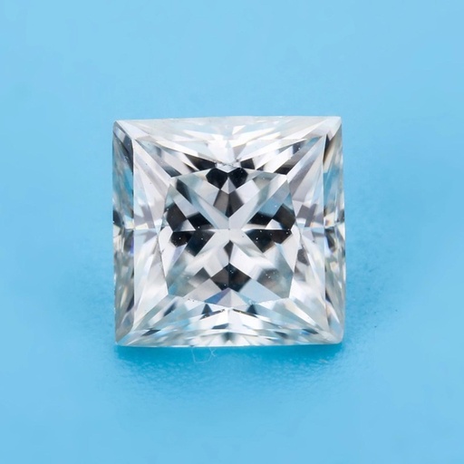 [MOPRWH1_5] Loose Moissanite White Clean Princess Cut 5.00 MM