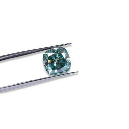 Loose Moissanite Blue Clean Cushion Cut 7.50 MM