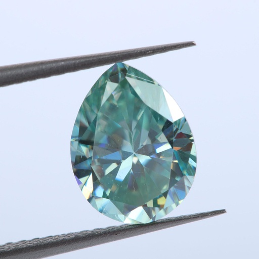 Loose Moissanite Blue Clean Pear Cut 7.00 x 5.00 MM