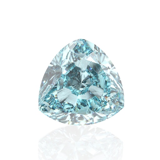Loose Moissanite Blue Clean Trillion Cut 11.00 MM