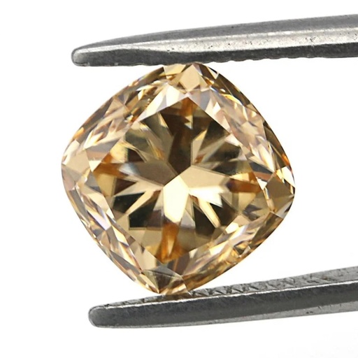 Loose Moissanite Brown Clean Cushion Cut 4.00 MM