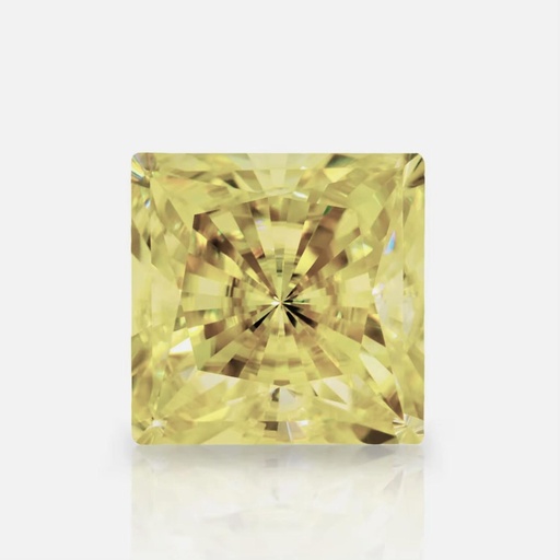 Loose Moissanite Canary Yellow Clean Princess Cut 8.00 MM