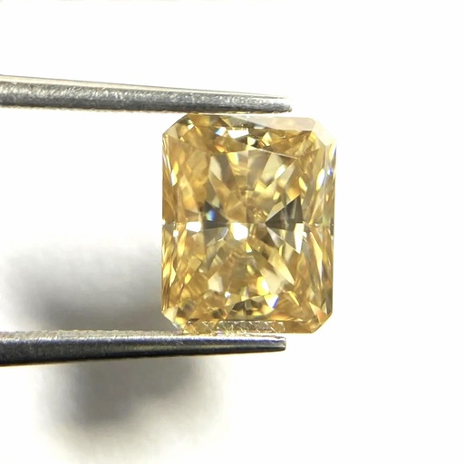 Loose Moissanite Canary Yellow Clean Radiant Cut 11.00 x 9.00 MM