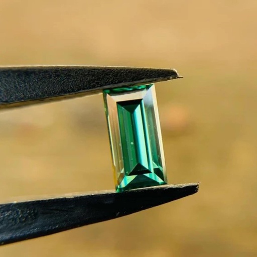 Loose Moissanite Green Clean Baguette Cut 10.00 x 7.00 MM