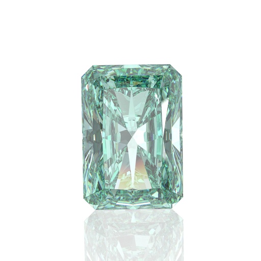 Loose Moissanite Green Clean Radiant Cut 7.00 x 5.00 MM
