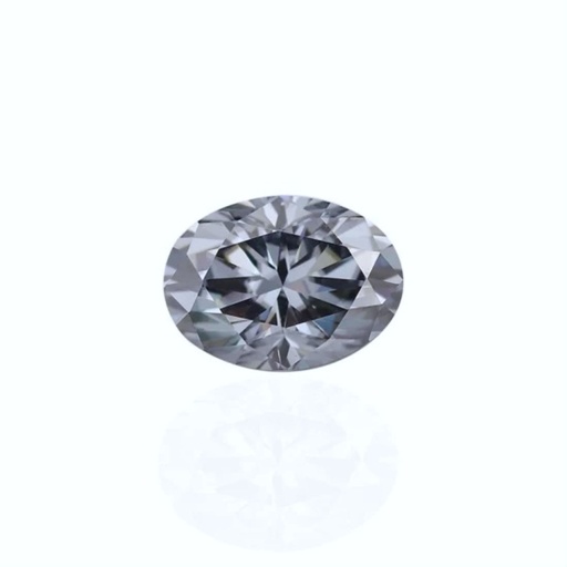 Loose Moissanite Grey Clean Oval Cut 10.00 x 7.00 MM