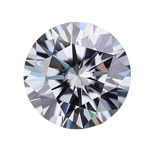 Loose Moissanite Grey Clean Round Cut 11.50 MM