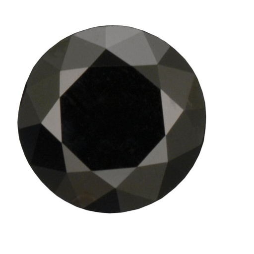 Loose Moissanite Jet Black Clean Round Cut 12.50 MM