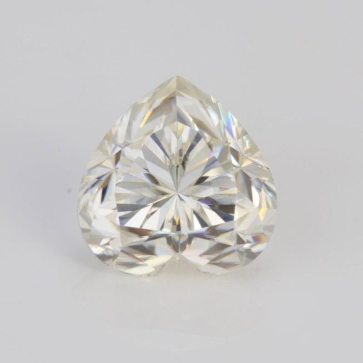 Loose Moissanite Off White Clean Heart Cut 10.00 MM