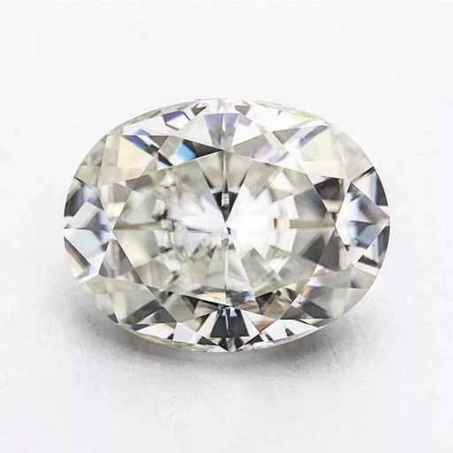 Loose Moissanite Off White Clean Oval Cut 10.00 x 7.00 MM