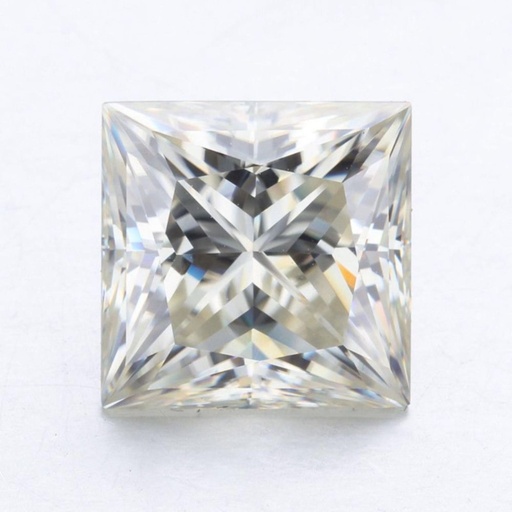 Loose Moissanite Off White Clean Princess Cut 10.00 MM