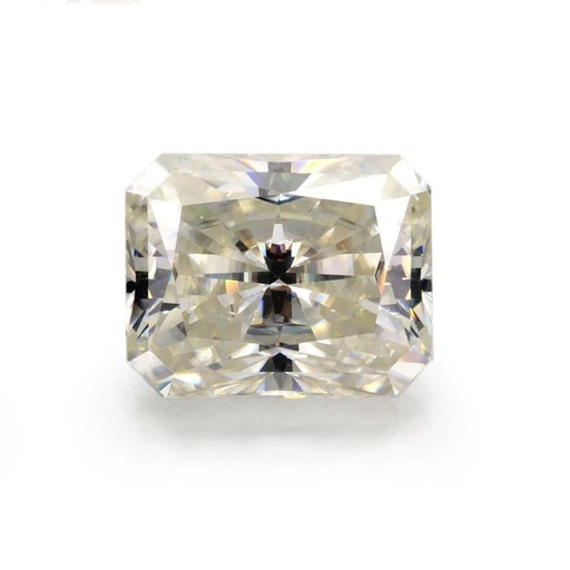 Loose Moissanite Off White Clean Radiant Cut 10.00 x 8.00 MM