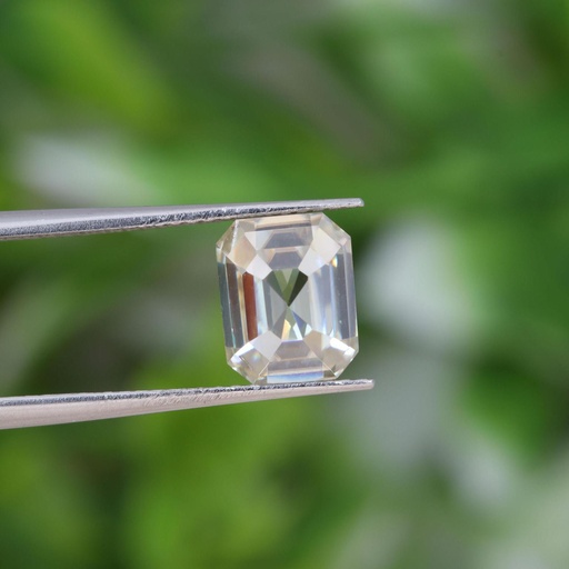 Loose Moissanite Off White Clean Radiant Cut 14.00 x 10.00 MM