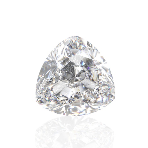 Loose Moissanite Off White Clean Trillion Cut 7.00 MM