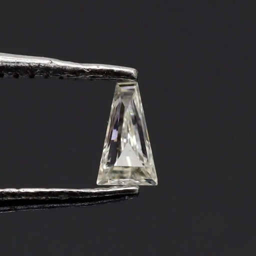 Loose Moissanite Off White Yellow Clean Tapered Baguette Cut 8.00 x 5.00 MM